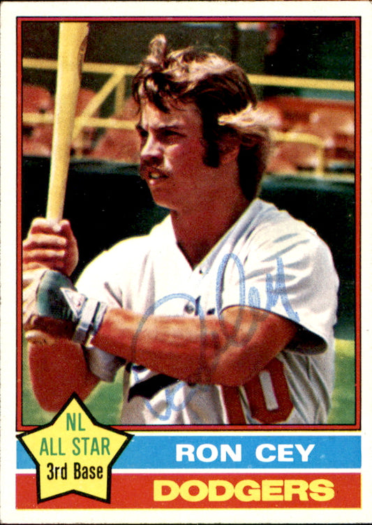 Ron Cey Autographed 1976 TOPPS Card #370 Los Angeles Dodgers 183444