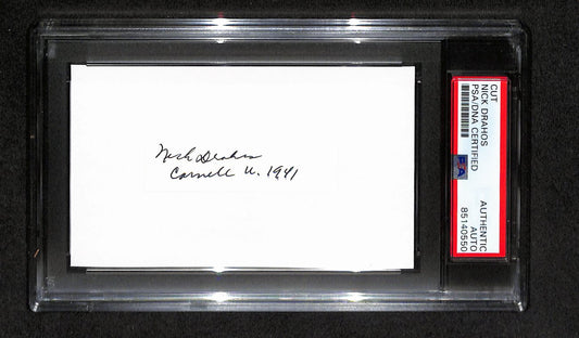 Nick Drahos Autographed 3x5 Cut Card PSA/DNA 186517