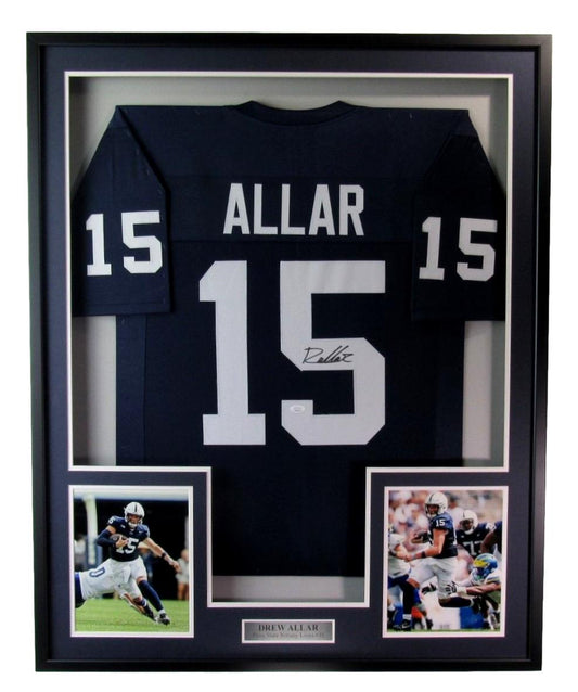 Drew Allar Autographed Jersey Penn State Framed JSA 183365