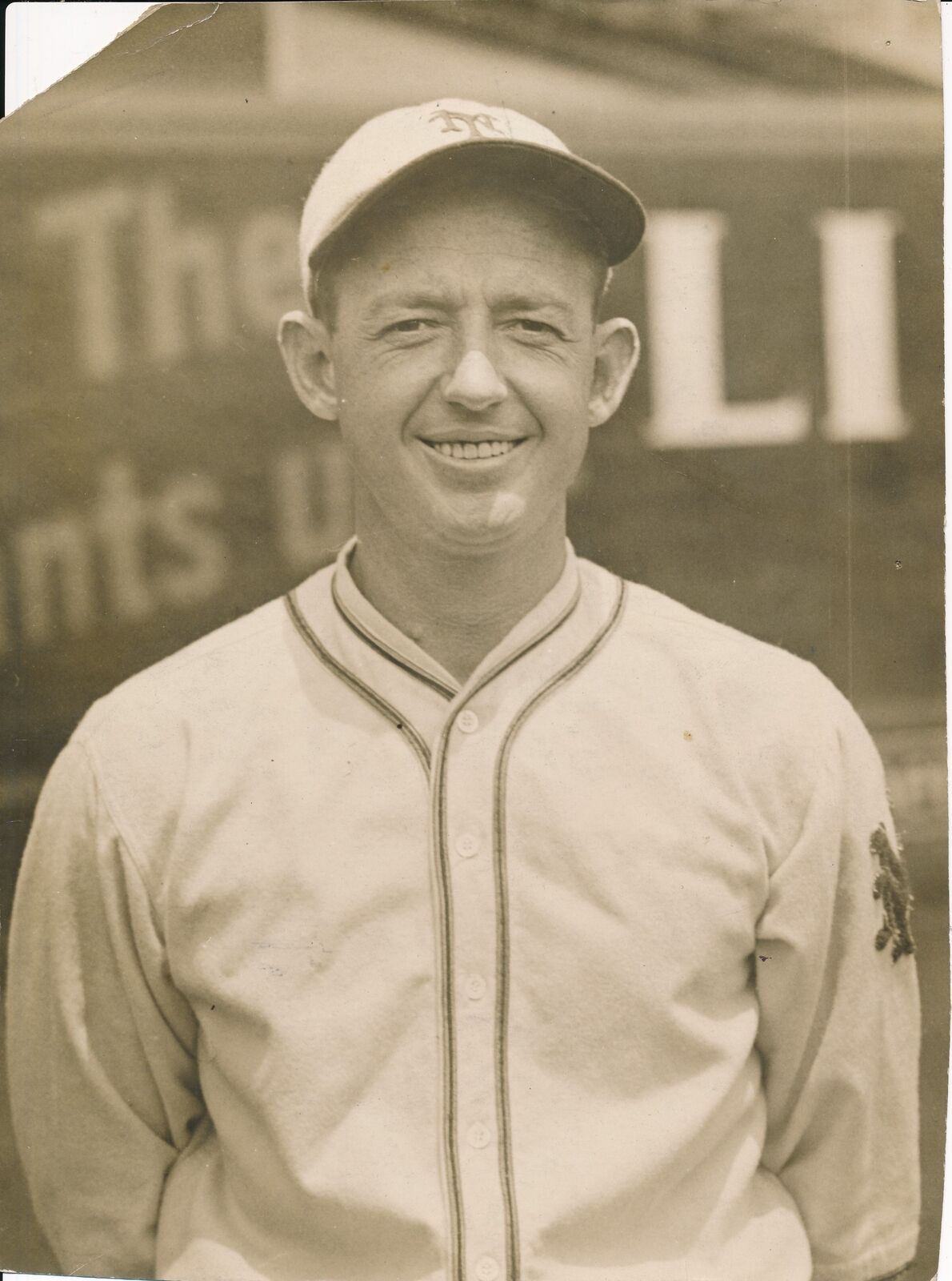 Larry Benton 8x10 B/W 1928 Press Wire Photo New York Giants