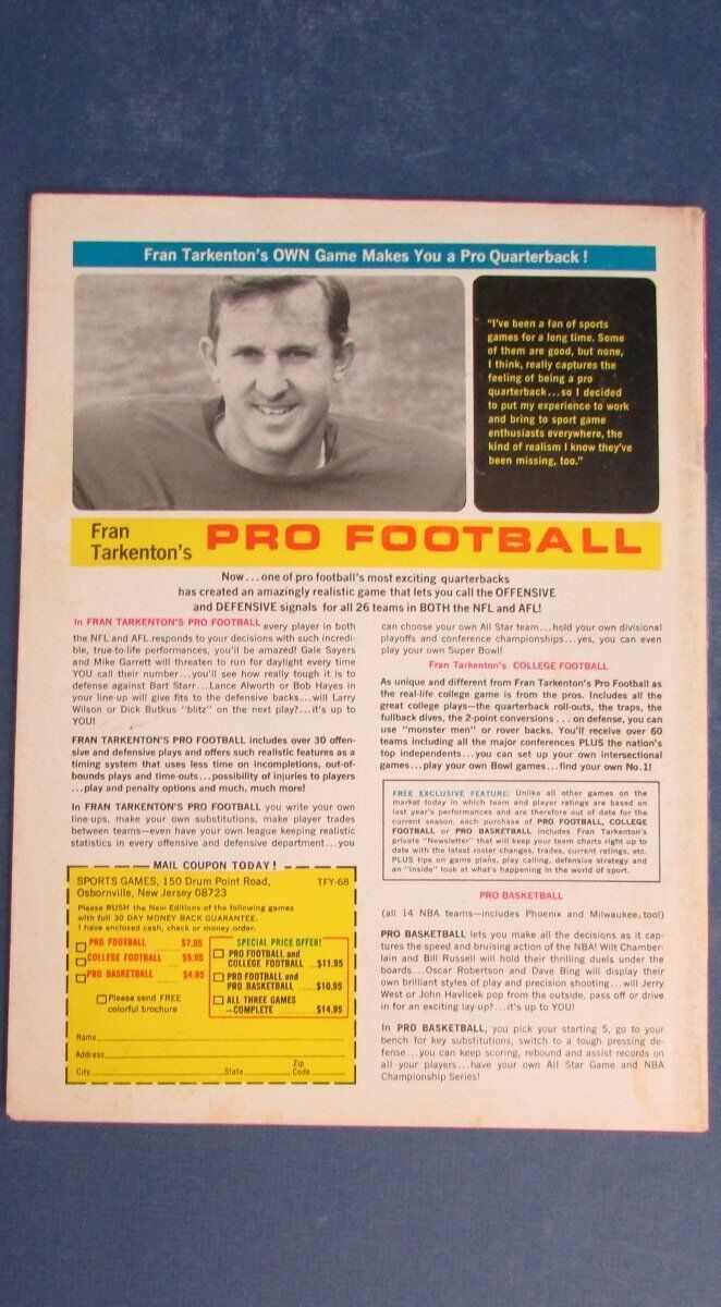 Johnny Unitas Colts Signed True's Football Yearbook PSA/DNA Letter Z02324