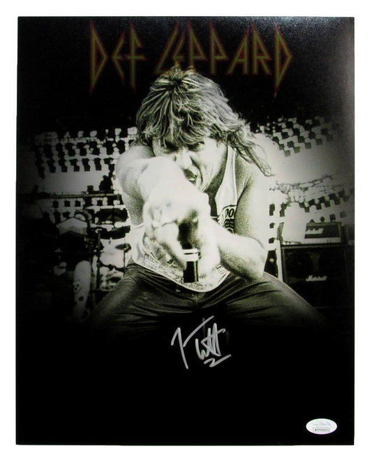 Joe Elliott Autographed 11x14 Photo Def Leppard JSA