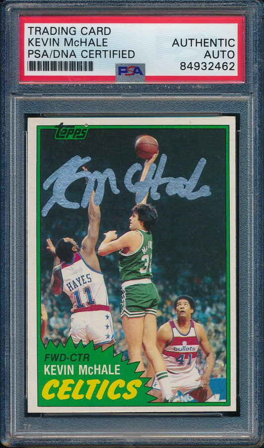 1981-82 Topps #75 Signed/Auto Kevin McHale HOF Boston Celtics PSA/DNA