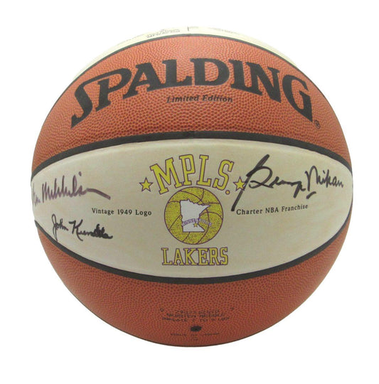 Mikan/Mikkelson/Kundla Multi-Signed Minneapolis Lakers Legends Basketball 164769