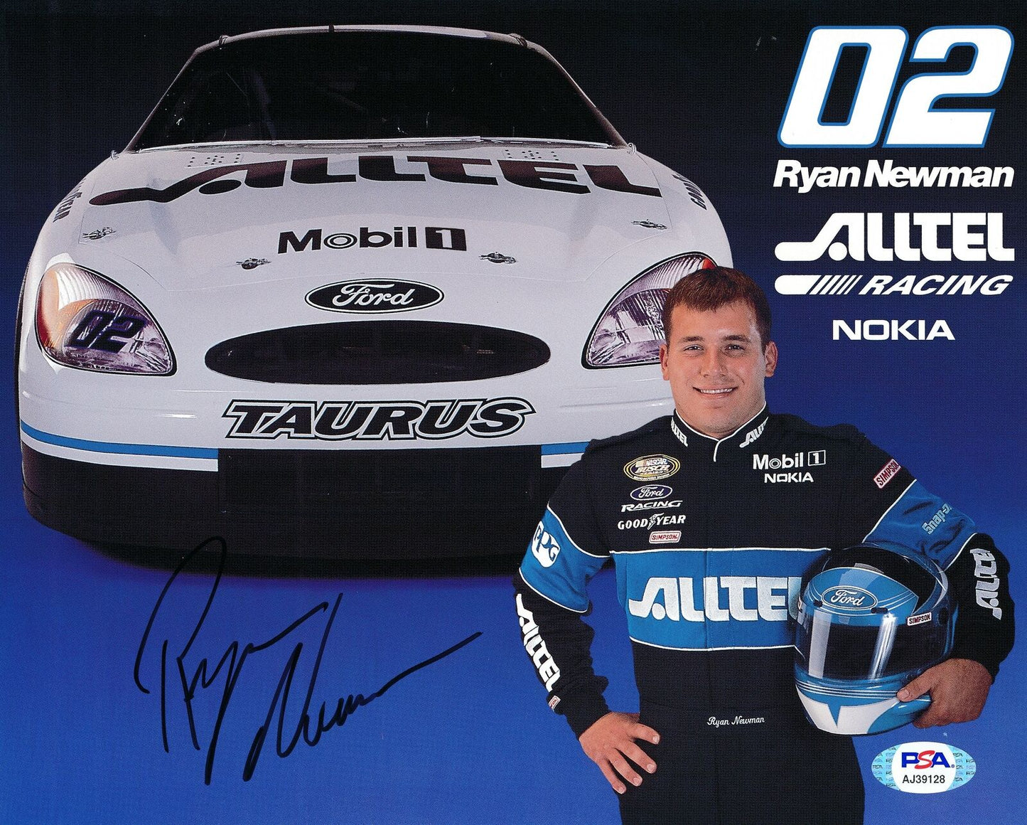 Ryan Newman NASCAR Driver Signed/Autographed 8x10 Photo PSA/DNA 164378