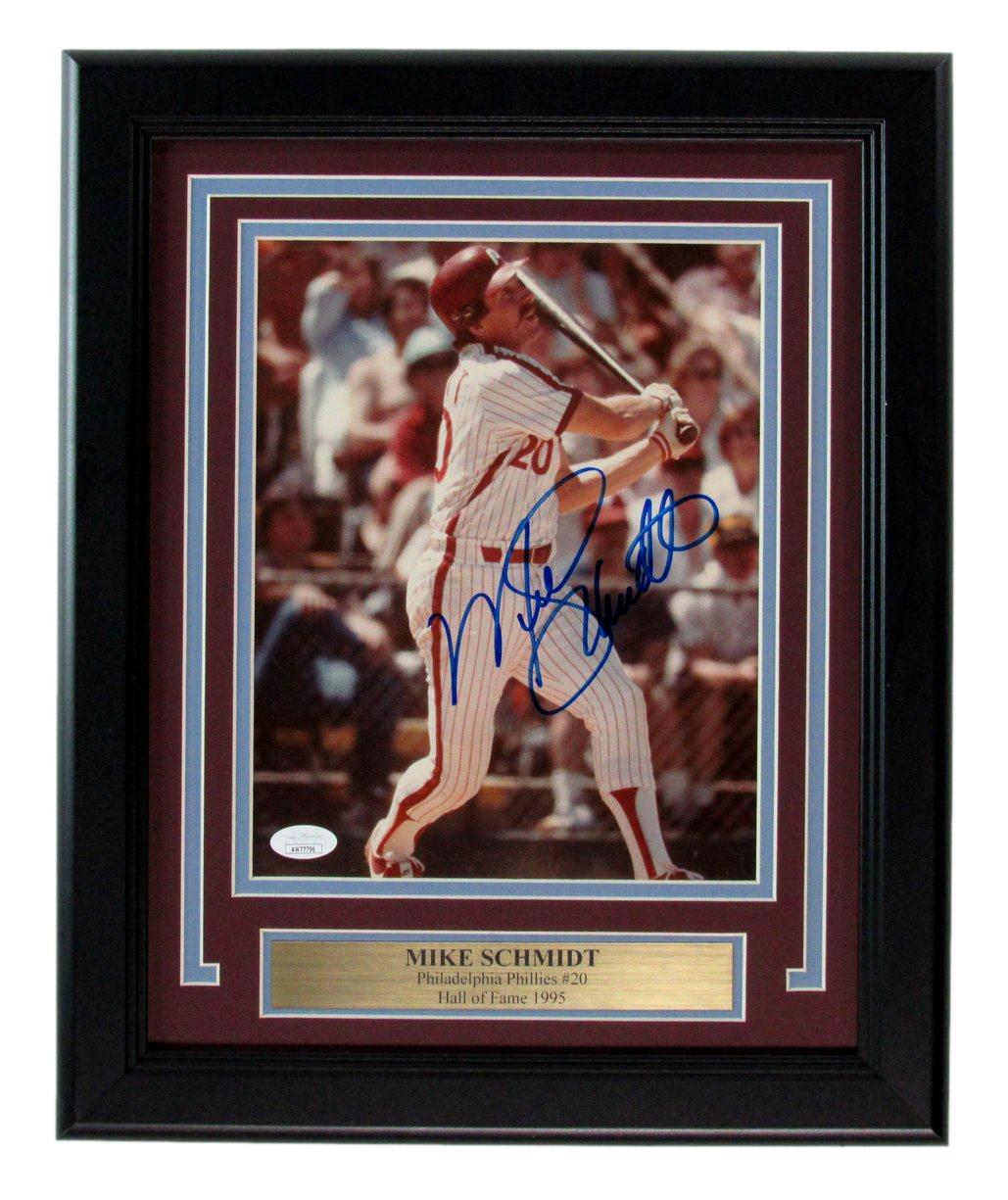 Mike Schmidt HOF Signed/Auto 8x10 Photo Philadelphia Phillies Framed JSA 190859