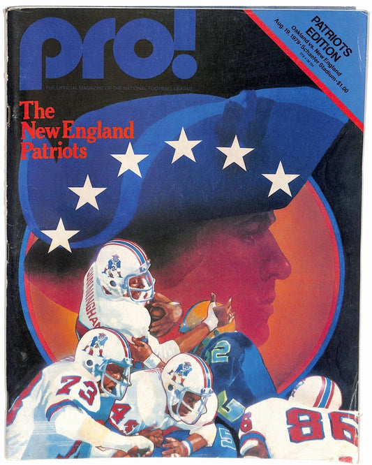 1979 Pro Magazine Patriots Edition 8/19 Oakland vs. New England 181708