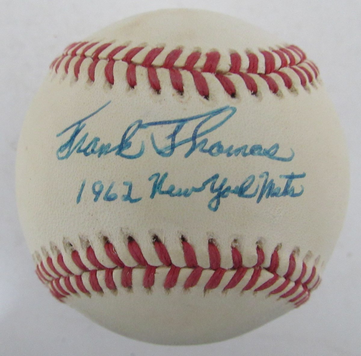 Frank Thomas HOF Signed/Inscribed ONL Baseball New York Mets JSA 192464