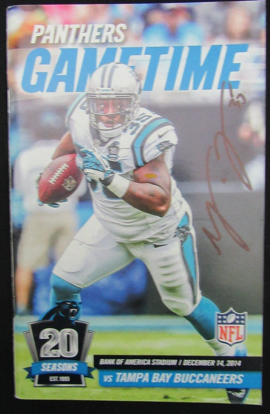 Mike Tolbert Carolina Panthers Signed Football Program vs. Buccaneers 12/14/14