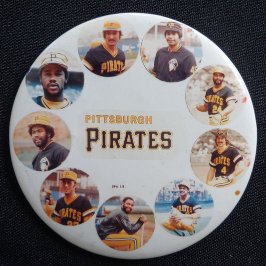 Vintage Pittsburgh Pirates Multi-Player 3 inch Button Pin