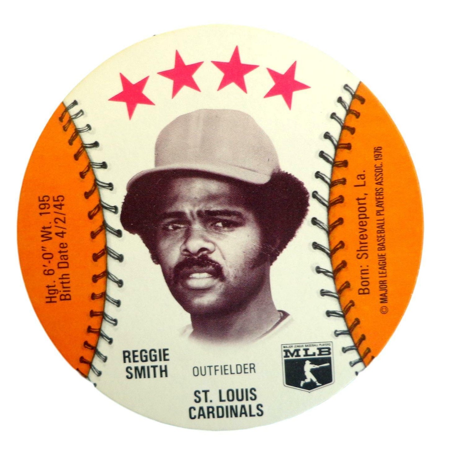 Lot of 22 - 1976 MSA Isaly's Discs Reggie Smith Cardinals Gem Mint 153988