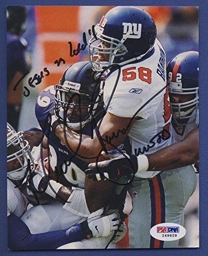 MICHAEL BARRON Giants Signed 5x7 Magazine Photo PSA/DNA