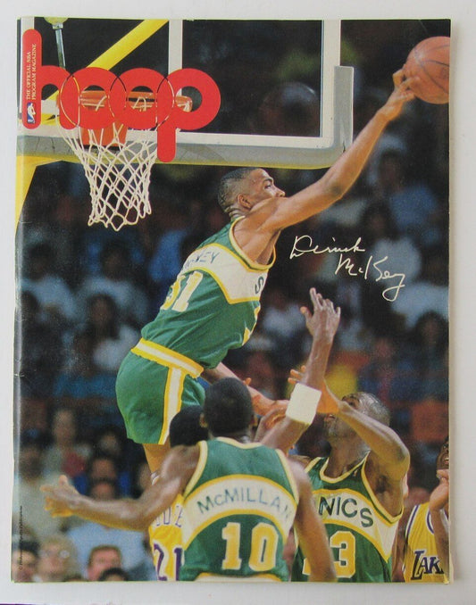 December 13, 1989 Boston Celtics vs   Supersonics Program  Bird 40 points 181355