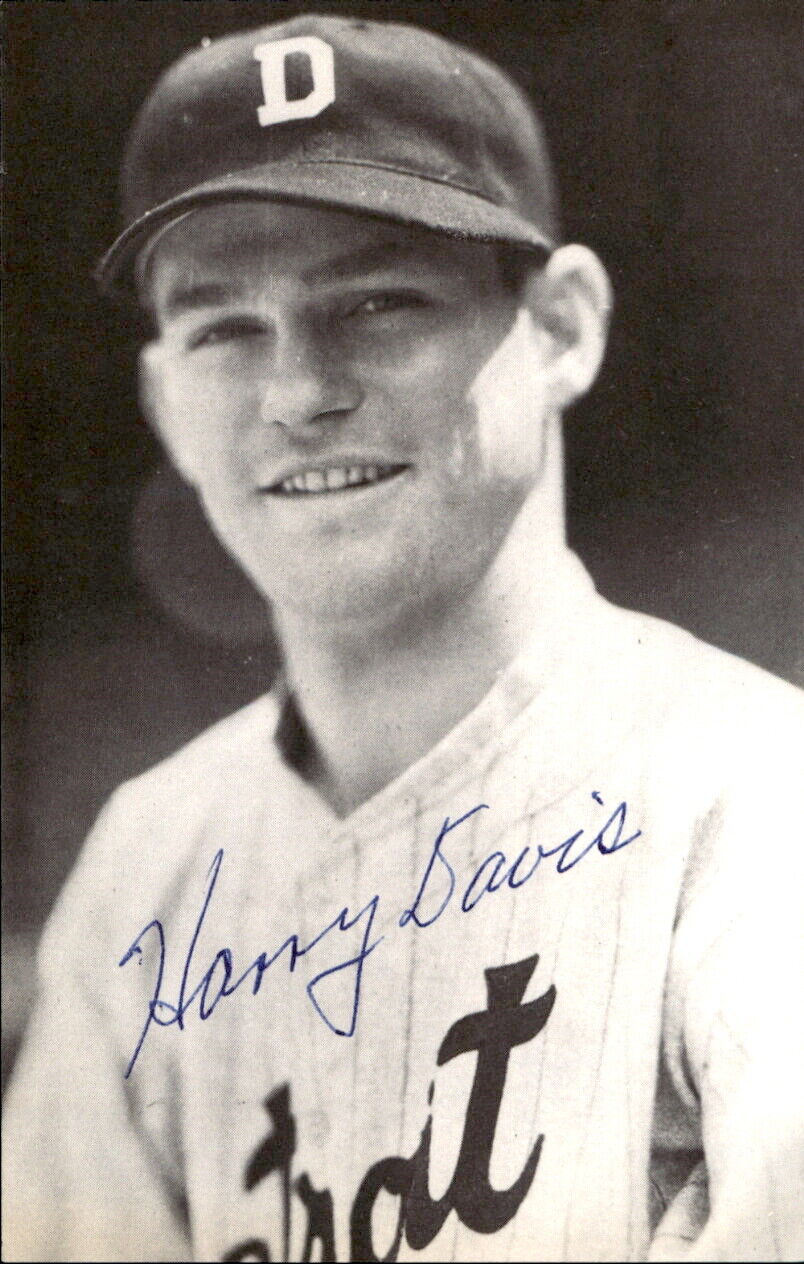 Harry Davis Detroit Tigers Signed/Autographed 3x5  Photo 178171