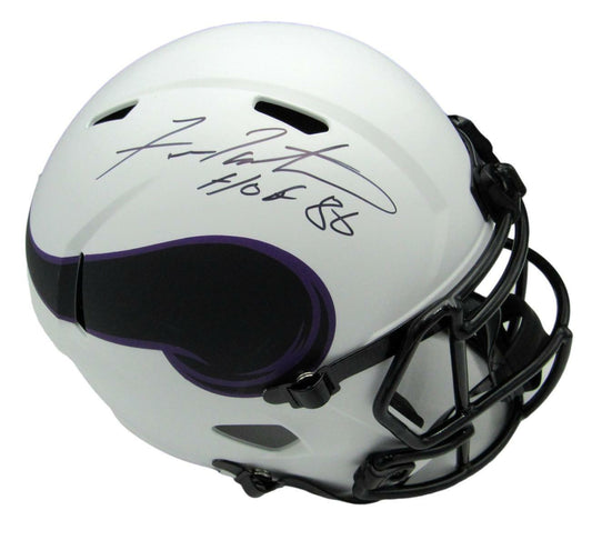 Fran Tarkenton Signed Vikings Full Size Lunar Eclipse Replica Helmet JSA 159050