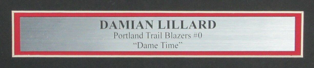 Damian Lillard Trail Blazers Signed/Auto 16x20 Photo Framed Beckett 164301