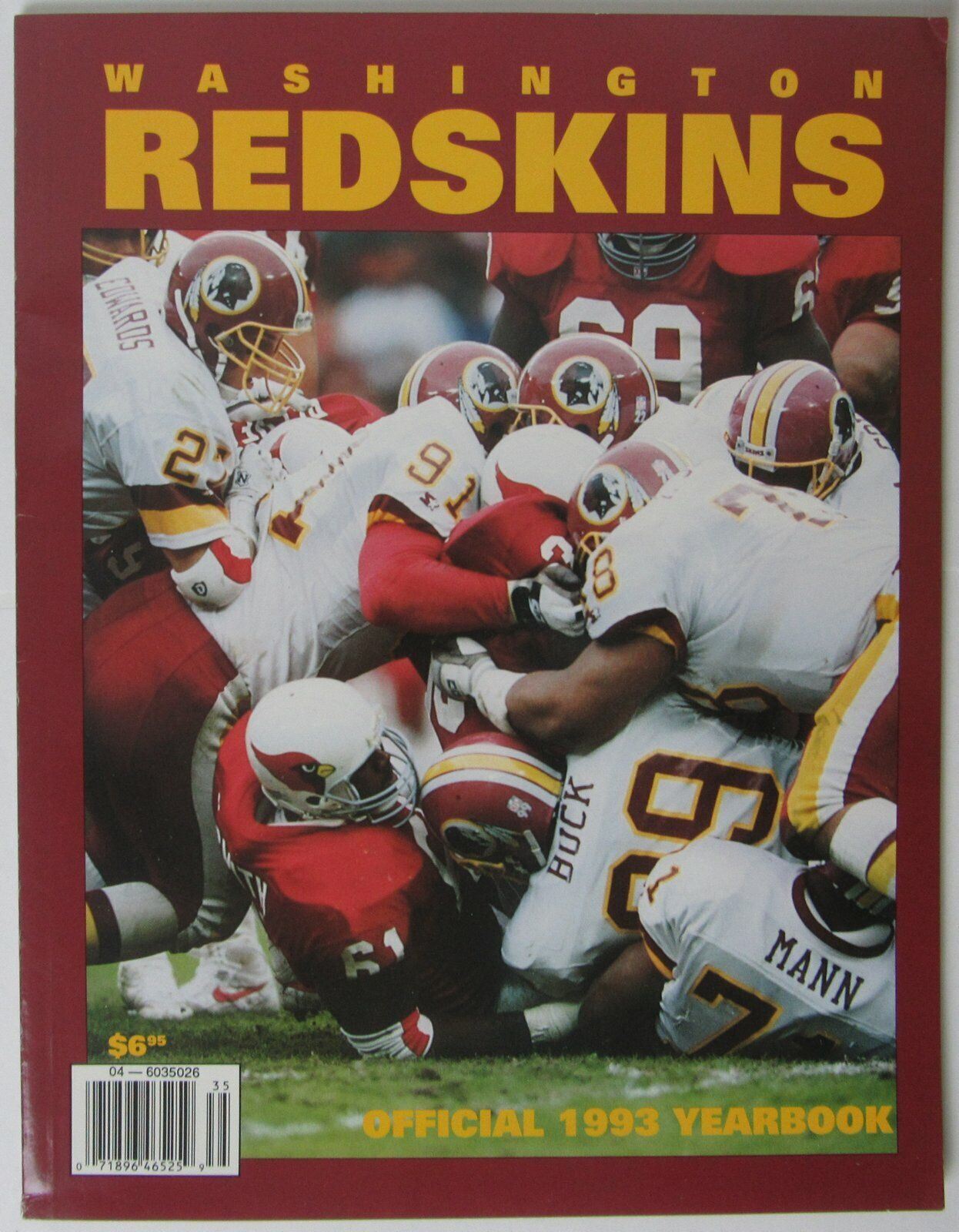 1993 Washington Redskins Football Official Yearbook 145640