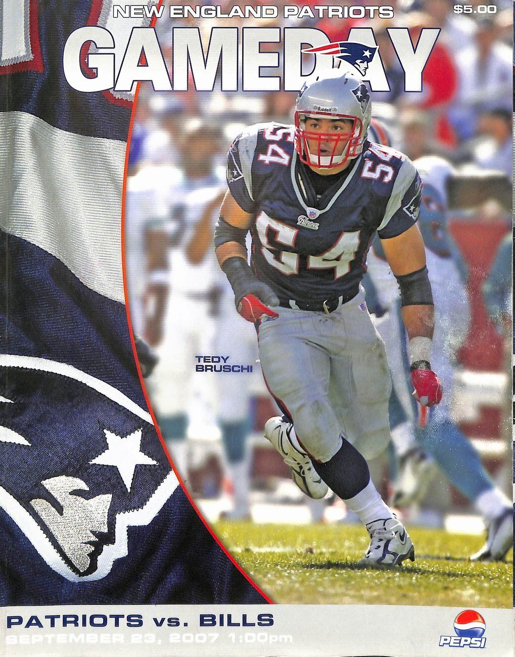 2007 9/23 Patriots vs. Bills Football NFL Game Program Tom Brady 4 TDs 179001