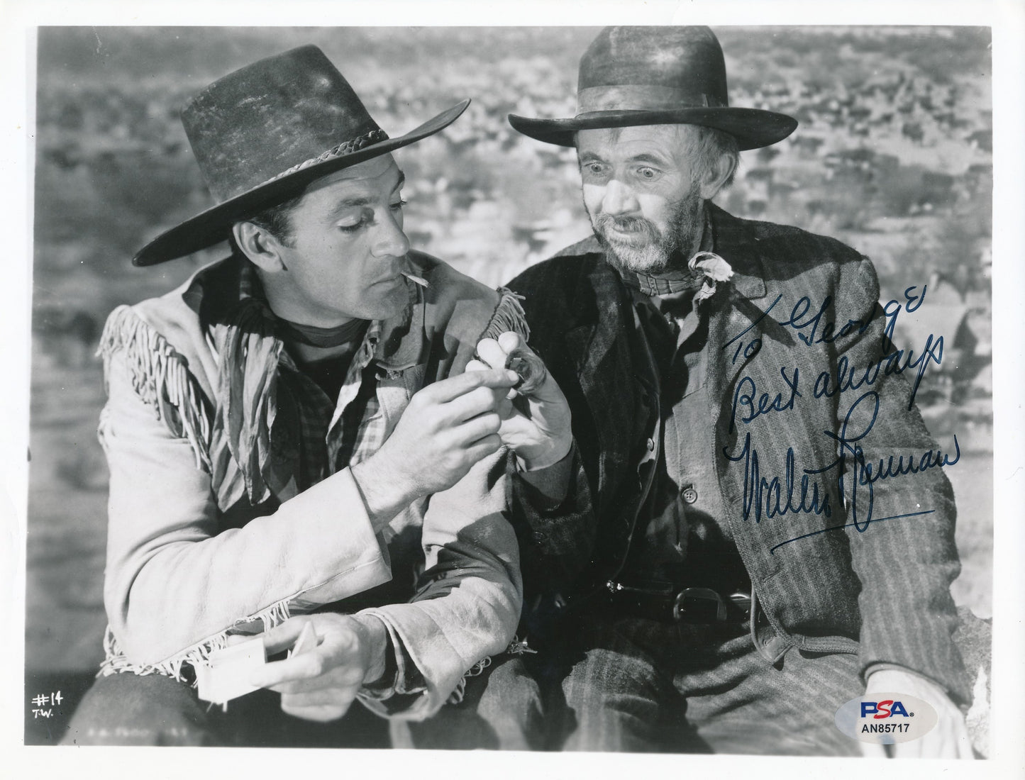 Walter Brennan Signed/Inscr 8x10 B/W Photo 1939 "The Westerner" PSA/DNA 192280