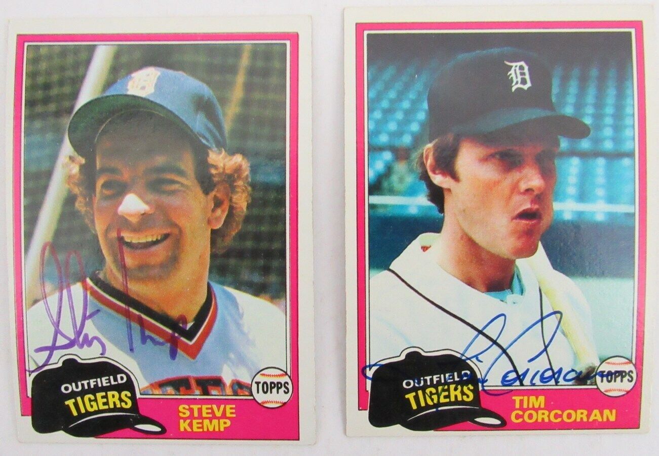 Lot of 2 Detroit Tigers Signed/Autographed 1981 TOPPS Trading Cards 165589