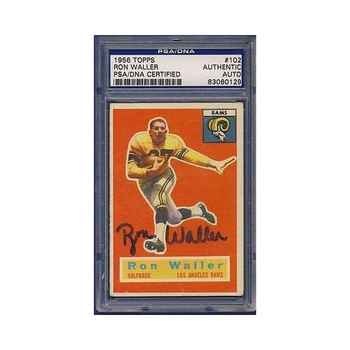 1956 Topps Ron Waller #102 Signed Card PSA/DNA