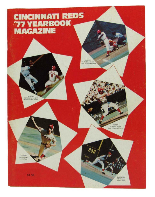 Cincinnati Reds 1977 Yearbook Magazine 162352