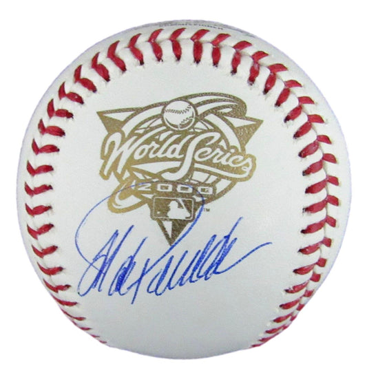 Jorge Posada Autographed 2000 World Series Baseball NY Yankees Beckett 176899