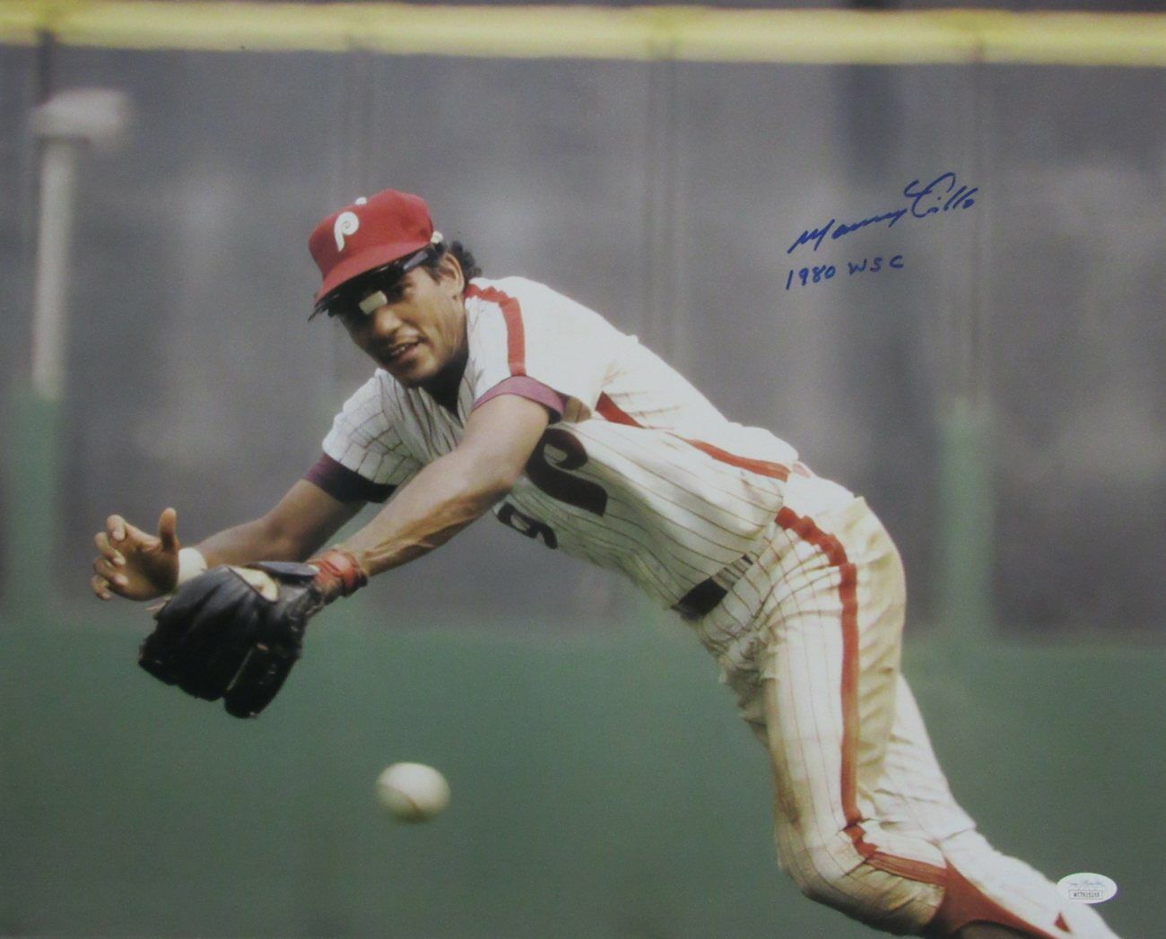 Manny Trillo Philadelphia Phillies Signed/Inscribed 16x20 Photo JSA 167295