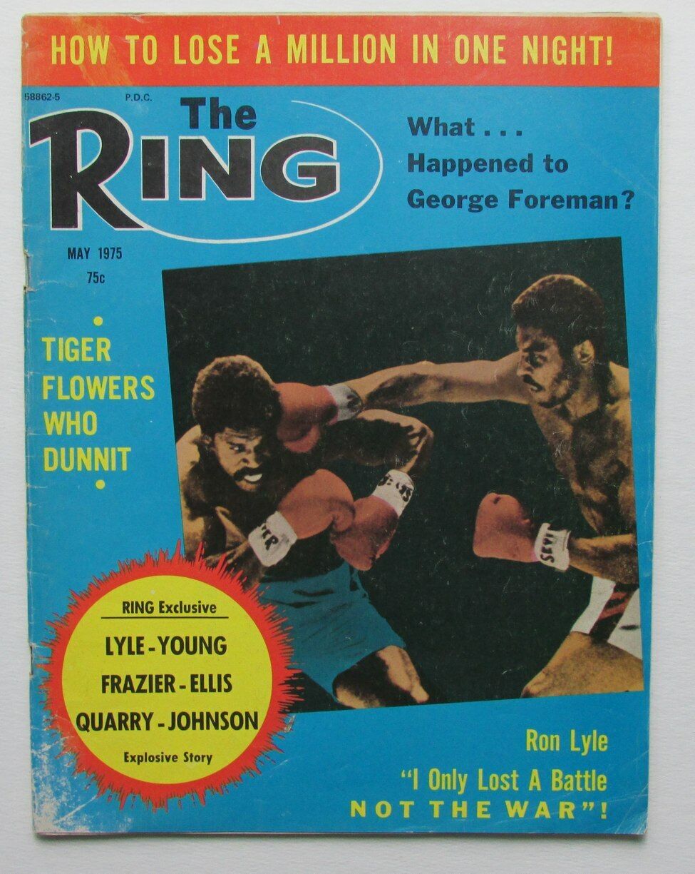 May 1975 The Ring Boxing Magazine Lyle vs. Young 167896