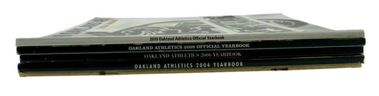 Lot of 5 Oakland A's Official Yearbooks (1972, 2004, 2006, 2008, 2010) 160879