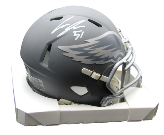 Cam Jurgens Signed/Auto Slate Mini Helmet Philadelphia Eagles PSA/DNA 193051