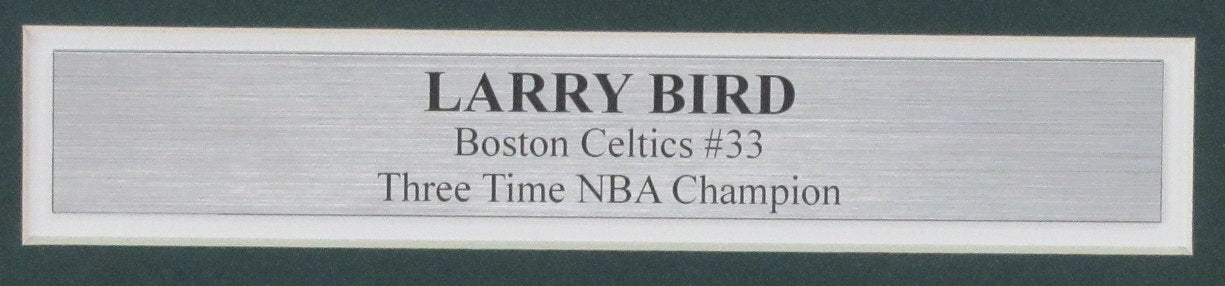 Larry Bird HOF Signed/Auto 8x10 Photo Boston Celtics Framed JSA 189450