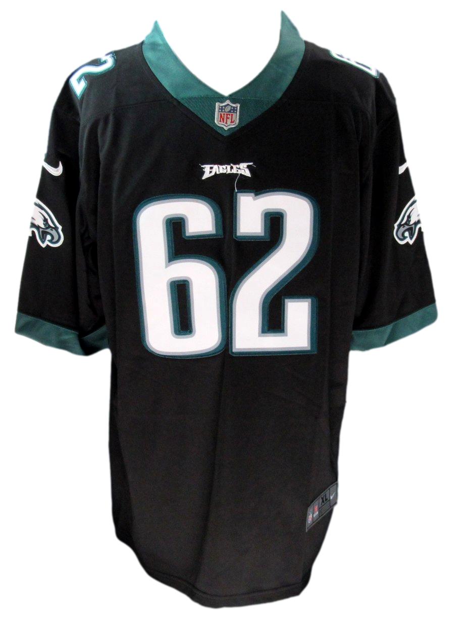 Jason Kelce Signed/Auto Black Custom Football Jersey Eagles PSA/DNA 190371