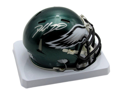 Dallas Goedert Signed/Auto Eagles Mini Speed Replica Helmet Fanatics 192988