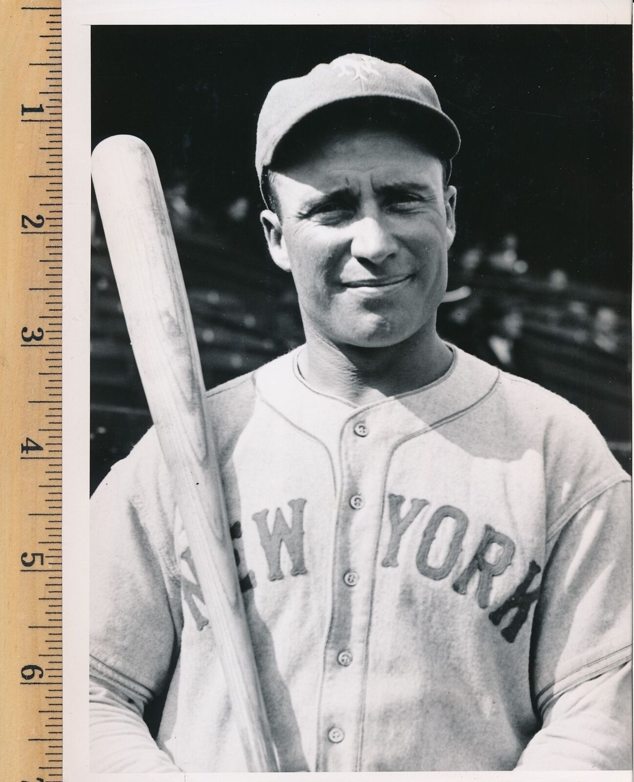 Wally Berger 5x7 B/W 1937 Press Wire Photo New York Giants