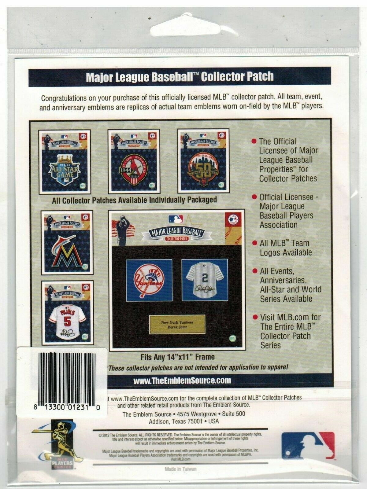 Derek Jeter New York Yankees 3000 Hits DJ 3K Jersey Sleeve Patch MLB Holo 146414