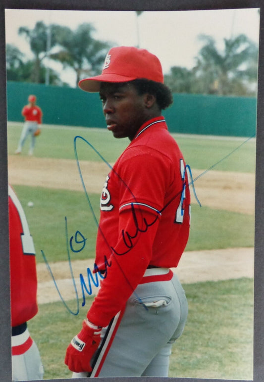 Vince Coleman Autographed 4x6 Photo St. Louis Cardinals 177130