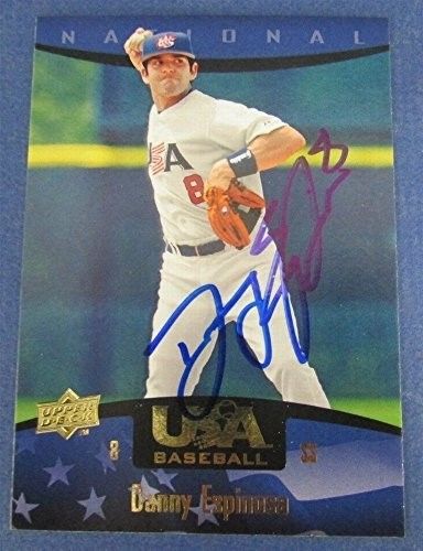 Danny Espinosa Nationals Autographed/Signed Upper Deck Team USA Baseball Card #4