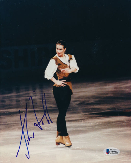 Katarina Witt Autographed 8x10 Photo German Former Figure Skater Beckett