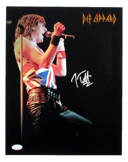 Joe Elliott Autographed 11x14 Photo Def Leppard JSA