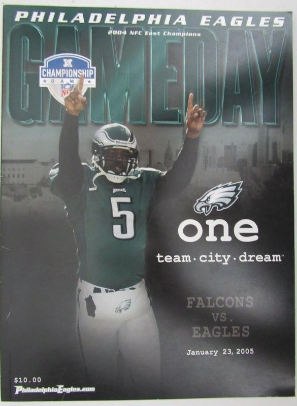 2004 NFC Championship Game Program Philadelphia Eagles v. Atlanta 1/23/05 129912