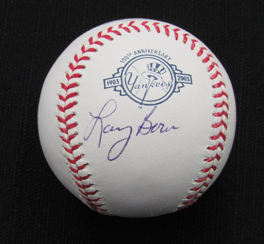 Larry Bowa Signed/Auto Yankees 100th OML Baseball JSA 186795