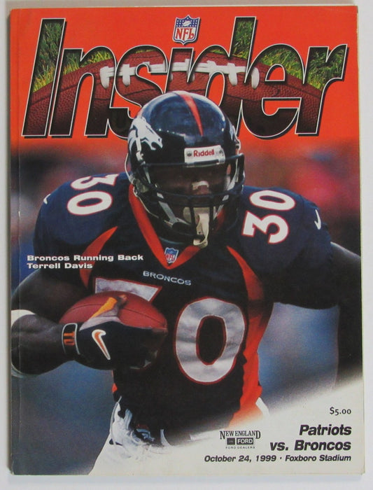 October 24, 1999 New England Patriots vs. Denver Broncos NFL Insider Program