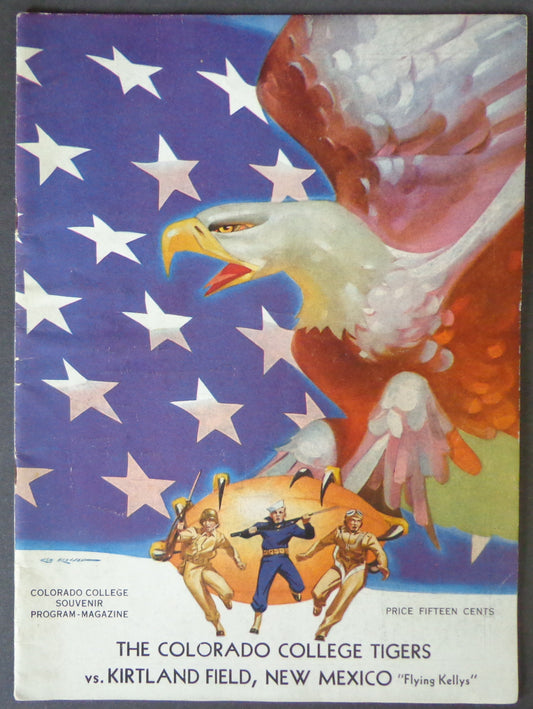 October 16, 1943 Colorado vs. Kirtland Field Football Game Program 190060