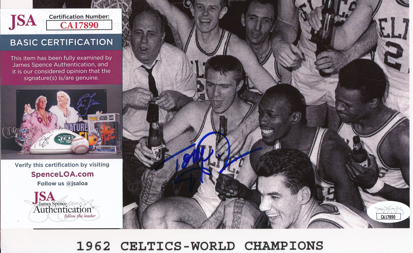 Tom Heinsohn HOF Signed/Autographed 8x10 Photo Boston Celtics JSA 192943