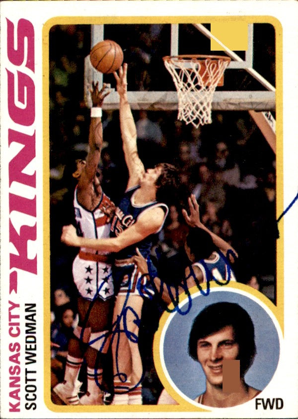 Scott Wedman Autographed 1978-79 TOPPS Basketball Card #79 Kings 183053