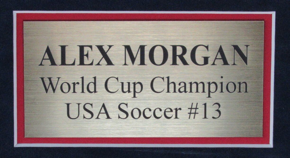 Alex Morgan Autographed Red Soccer Jersey U.S. Women's Soccer Framed JSA