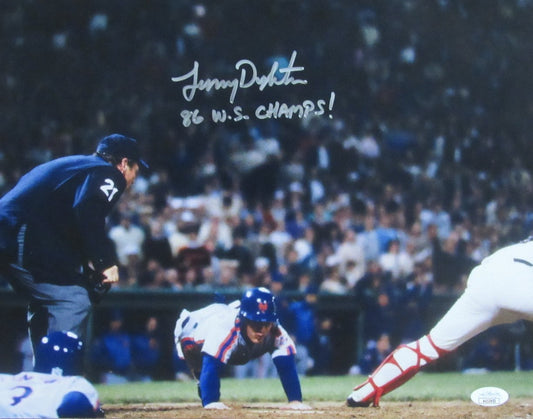 Lenny Dykstra Signed/Inscribed 11x14 Photo 1986 New York Mets JSA 189836