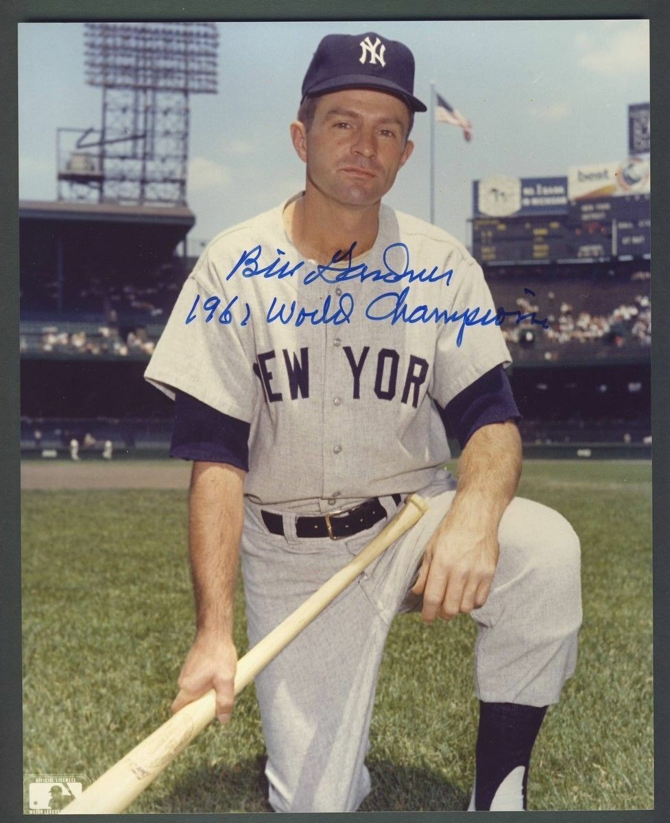 Billy Gardner 1961 World Champion New York Yankees Signed 8x10 Photo