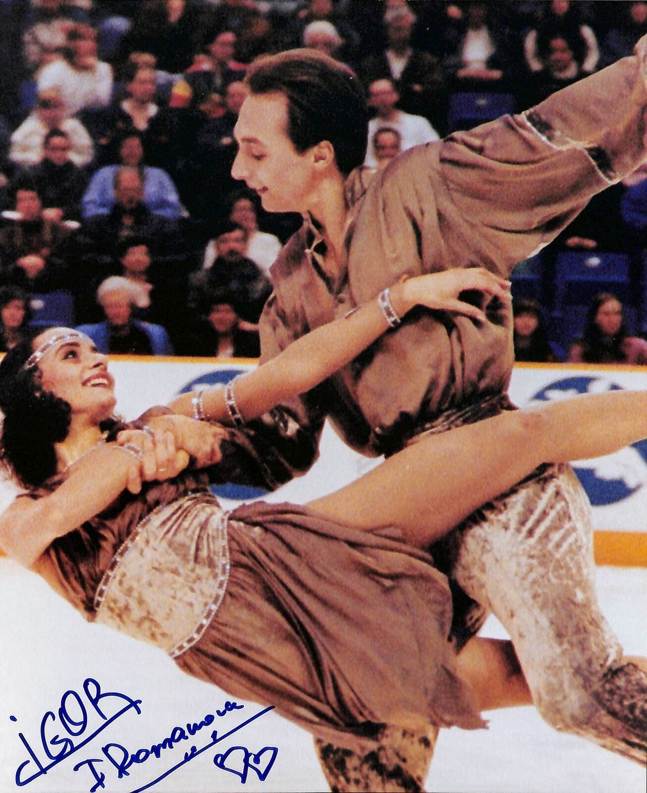 Romanova and Yaroshenko 1996 Olympic Bronze Signed 8x10 Photo 180466